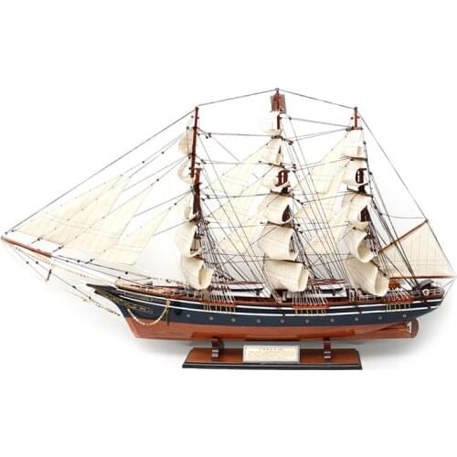 LUCKK Warship Model Us Katy Sark 160*27*98cm Simplicity Large Sailing Model Home Decoration Ocean Style