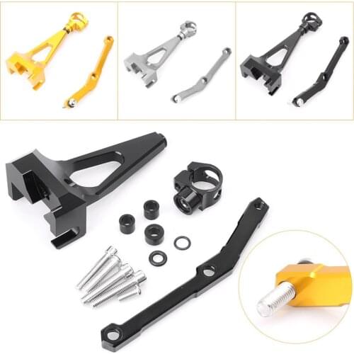 Motorcycle Steering Damper Stabilizer Mounting Bracket Kit for Yamaha MT-09/ MT09 2013 2014 2015 2016