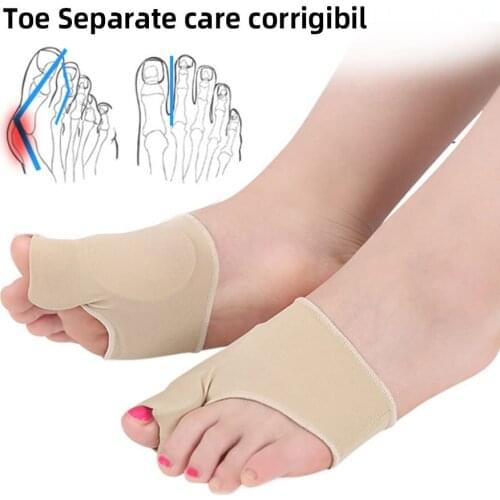 1Pair=2 pcs Big Bone Orthopedic Bunion Orthosis Pedicure Socks Silicone Hallux Valgus Corrector Braces Toes Separator Feet Care