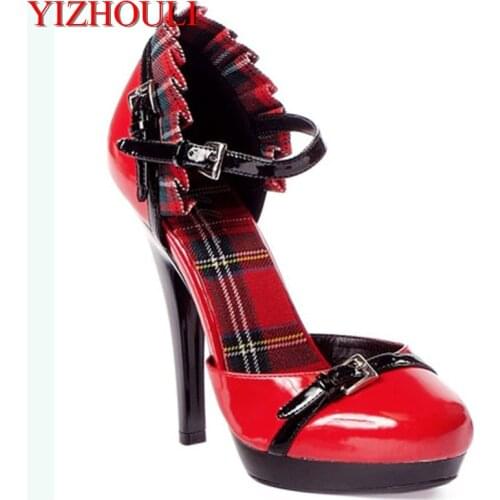 Unique stage performance bag with super high and 13cm single shoes, model small size runway Dance Shoes