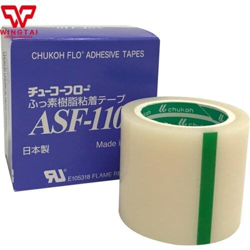 Original Japan Chukoh Flo High Temperature Adhesive Resistance Tape ASF-110FR T0.08mm*W38/50mm*L10m