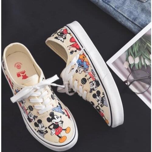 Disney cartoon Mickey mouse canvas shoes girls 2020 autumn new casual all-match student casual shoes
