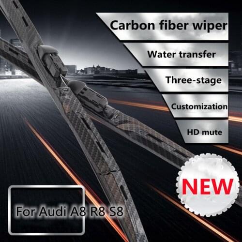 Suitable for Audi A8 modified S8 decoration A8L R8 upgrade modified carbon fiber wiper decorative accessories