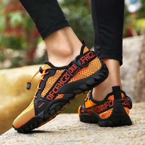 Nine-color Mens Sports Shoes Multi-purpose High-quality Unisex Hiking Shoes Outdoor Breathable Speed Interference Water Shoes