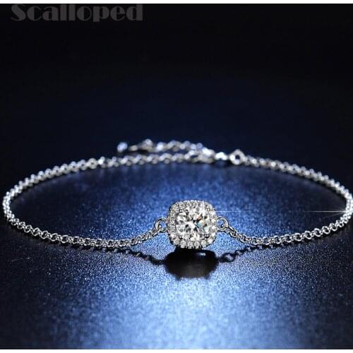 Scalloped Bracelets With Pendants