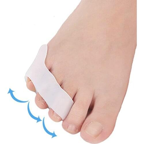 Silicone Gel Pads Toes Separator Corrector Toe Orthotics Bunion Hallux Valgus Anti Eversion Overlap Gel Inserts Shoe Accessories