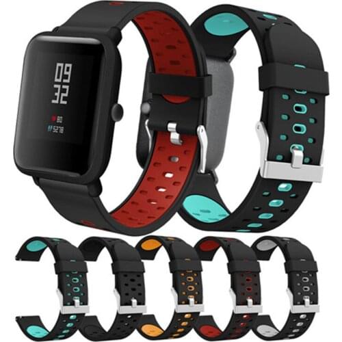 50PCS Silicone Strap For Xiaomi Huami Amazfit Bip Yout Smart Watch Sports Wristband For Garmin Vivoactive3 / Galaxy Watch 42mm