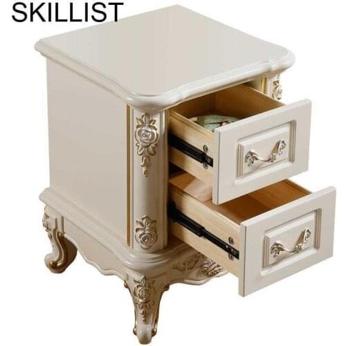 Mesa Auxiliar Camera Da Letto Slaapkamer Meble European Wood Bedroom Furniture Mueble De Dormitorio Cabinet Quarto Bedside Table