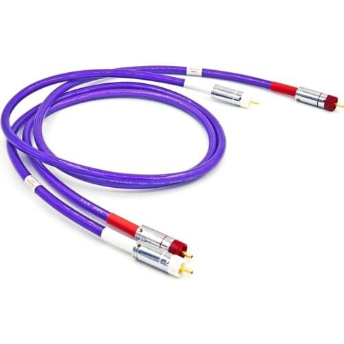VDH gold / silver plated RCA fa-p2.1 balanced audio signal pc-occ high quality balanced audio signal interconnection cable