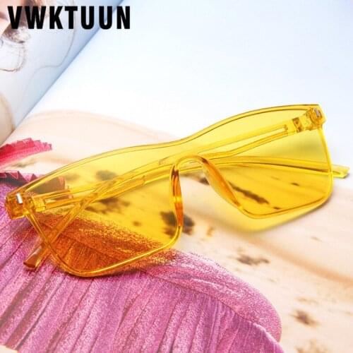 VWKTUUN Vintage Sunglasses Women Men 2020 Goggles Rectangle Sun glasses Oversized Sunglasses Outdoor Sport Eyewear UV400 Points