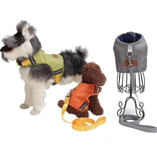 Pet Vest Chest Strap Comfortable Vest Harness and Leash Set Adjustable Rope Leash Pet Supplies For Dog Cat ASD88