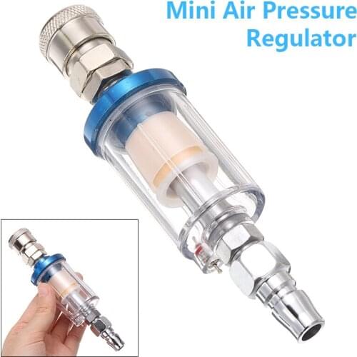 1 set 1/4 Standard Thread Mini Air Pressure Regulator Sprayer Valve Oil Water Filter Separator For Auto Fuel Supply System