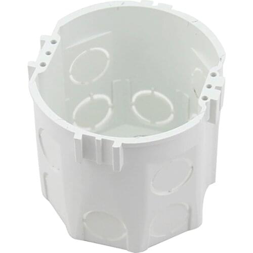1 pc Eu Standard Wall Round Mounting Box Internal Cassette Wiring Box White Back Box For Eu Switch And Socket