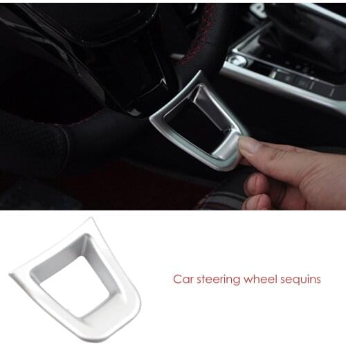 1 Pc ABS Car Styling Steering Wheel Sticker Accessories For Volkswagen GOLF 7 GTi MK7 POLO 2014 2015 Passat B7 2015 B8 Jetta MK6
