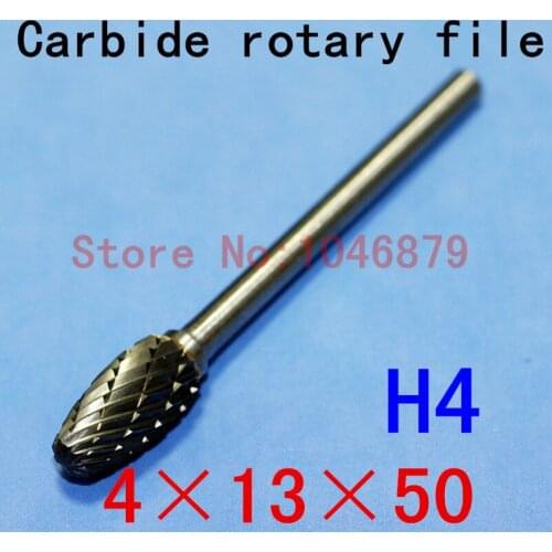 10 / box. Head: 4mm. Shank Diameter: 3mm. Carbide burrs, Carbide, Carbide rotary burrs, deburring tools. H4 * 13 * 50