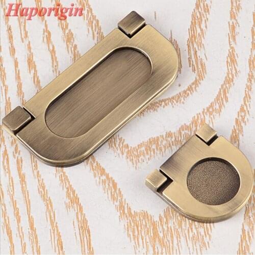 2x Kitchen Cabinet Drawer Concealed Handles Furniture Door Knobs Wardrobe Stealth Handle Cupboard Closet Dresser Pulls Shoes Box