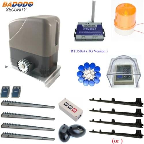 800KG heavy duty force automatic electric Sliding gate opener operators driver with 4m metal rack or nylon rack