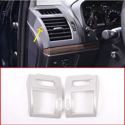 ABS Plastic Side Front Air Conditiong Outlet Vent Trim Cover Car Accessories For Toyota Land Cruiser LC Prado FJ150 150 2018