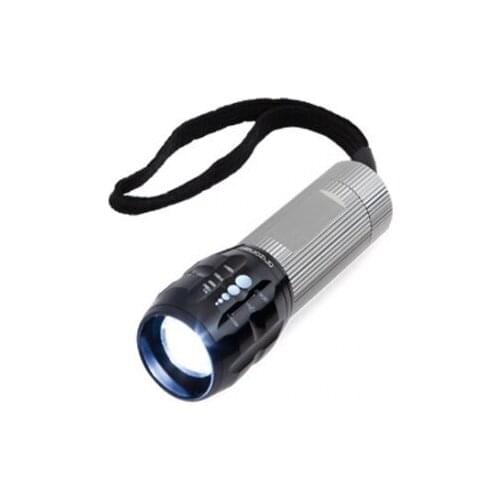 Aluminum led zoom flashlight