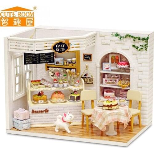 Wooden House Toys Hand Assembled Toys Wisdom House Cake Diary Basic Building Model House Childrens Gift Valentines Day Gift