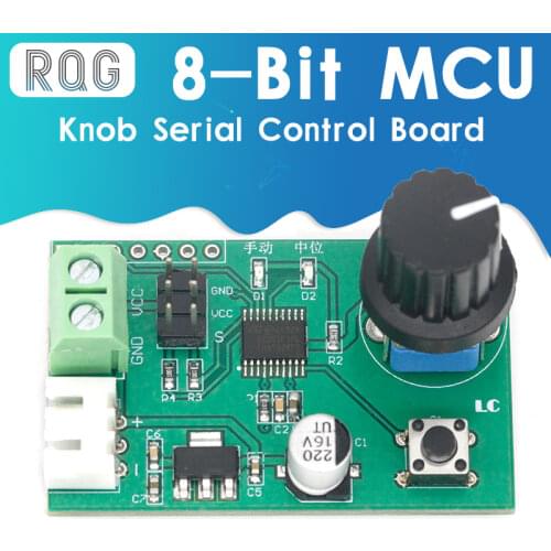 MG995 MG996 SG90 Dual Channel Servos Adjustable Knob Serial Control Board Switch 8-Bit MCU Steering Gear Debugging Module