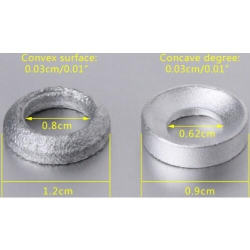 E9LE 2 Pcs Bicycle Brake Caliper Spacer Joint Washer Aluminum Mountain Bike Accessory