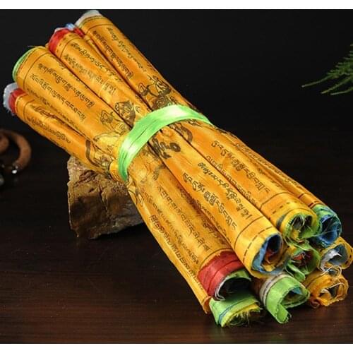 5M 20 Sheets Prayer Flag Portable Lightweight Decorative Religious Flag Tibetan Buddhist Supply Prayer Banner for Outdoor