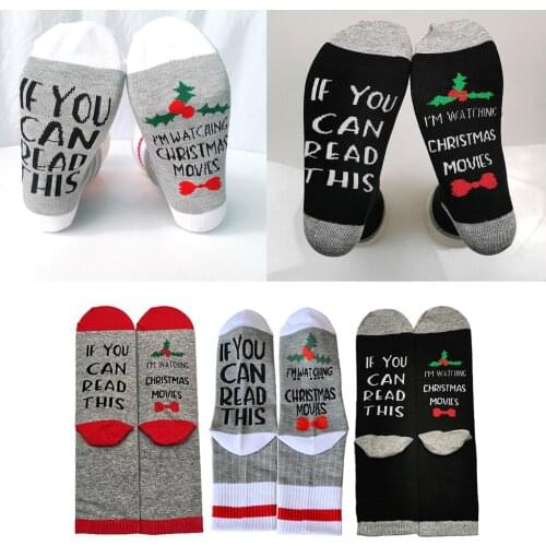 Unisex One Size Cotton Novelty Festive Christmas Design Socks, Warm, Comfortable, Breathable and Wearable