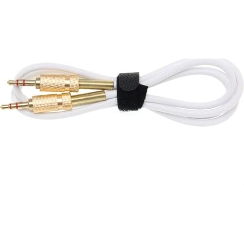 Good Quality Flexible Spring TPE Cable 3.5mm Male To Male Audio AUX Extension Cable Cord Gold Plated Plug Wholesale 500pcs/lot