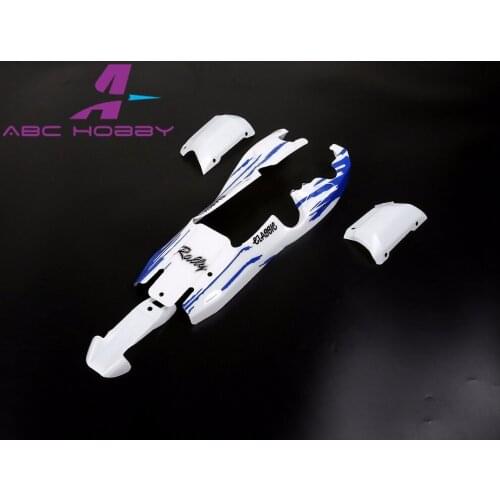 HPI RACING/KM HPI 5B 5T 5SC 1/5 scale gas rc 5B body shell white and blue