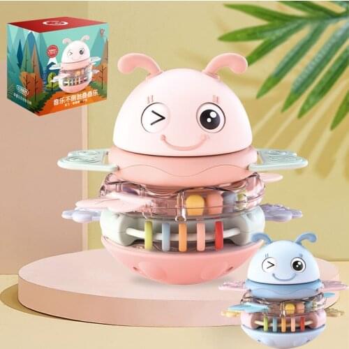Baby Toys 0 12 Months Tumbler Teether Crib Mobile Rattles Roly Poly Sorting Stacked Game For Kids Montessori Toys 1 To 2 Years