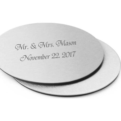 Creative Personalized Metal Cup Coaster Set With EVA Glue Cushion For Wedding Present And Gift LX2944