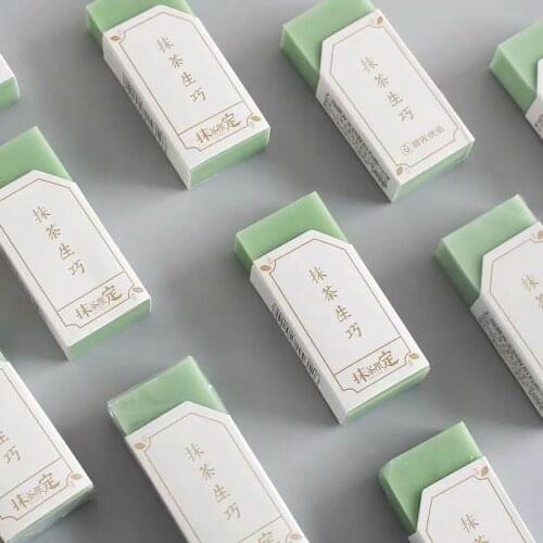 Matcha Eraser Birth Control 4B Is Soft, Clean, Less Crumbs, Non-toxic, Student Special Drawing Without Leaving Marks