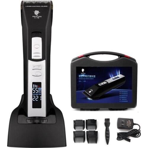 Professional Rechargeable Hair Clipper Men LCD Electric Hair Cutting Machine Barber Trimmer shaver Cutter Fast Charging