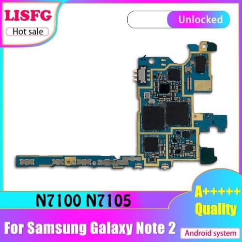 For Samsung Galaxy Note 2 Motherboard N7100 N7105,Disassemble Logic Board For Samsung Galaxy Note 2 N7105 Mainboard With Chips