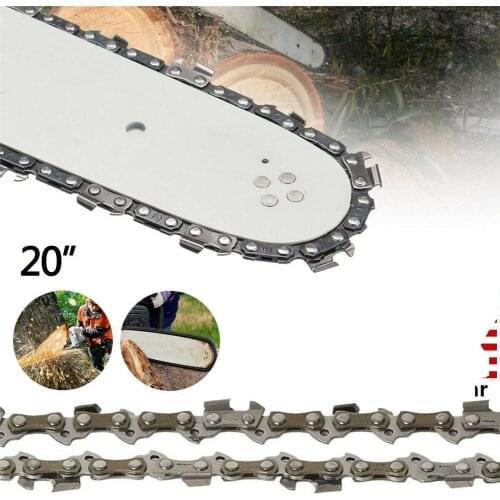 Metal 20" Chainsaw Chain Woodworking Tool 20-inch Electric Chain Saw Blade 3/8"lp .058 Gauge 72dl Replacement Chain