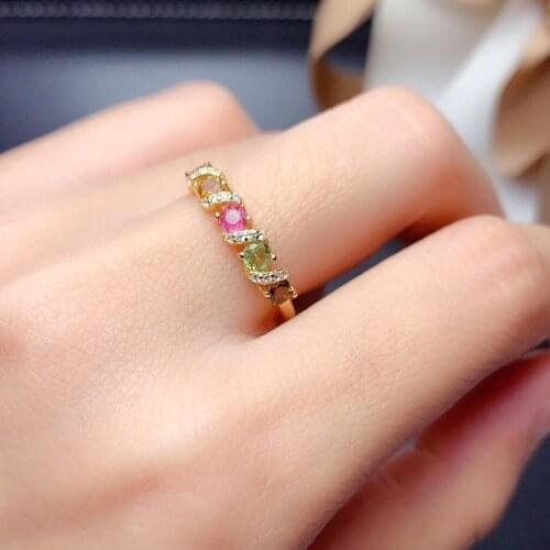 MOONROCY CZ Colourful Crystal Rings Gold Color Bohemia Trendy Multicolor Jewelry wholesale for women Dropshipping Gift