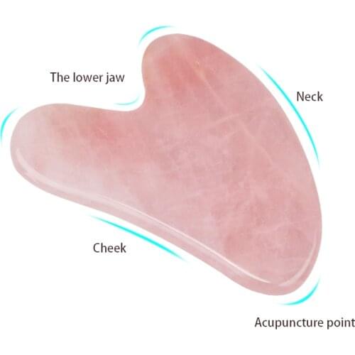 Natural Jade Face Massager Gua sha Scraper Board Facial Guasha Meridian Muscle Relaxation Skin Lifting Face Thin Gouache Scraper