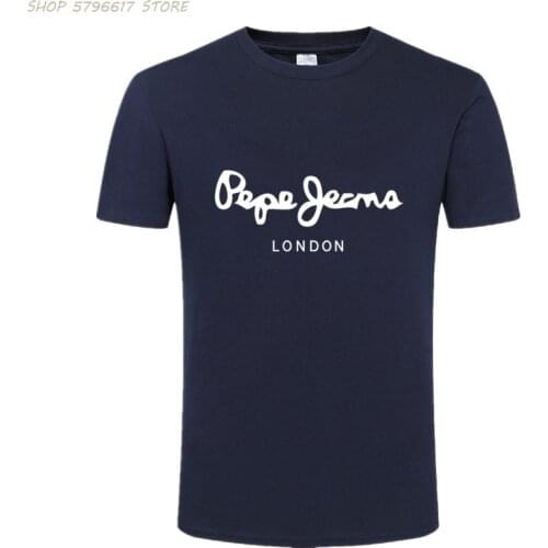 2021 Newest Pepe-Jeans-London Logo T-Shirt Summer Mens /Womens Short Sleeve Popular Tees Shirt Tops Unisex