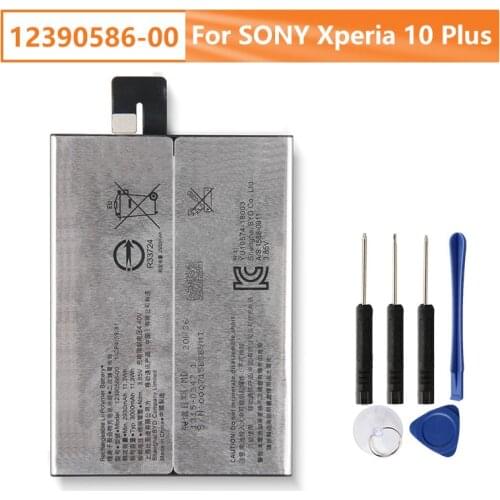 Original SONY Battery 12390586-00 For SONY Xperia 10 Plus Genuine Replacement Phone Battery 3000mAh With Free Tools