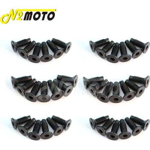 Motorcycle Complete Windshield Mounting Kit Frame Bolt Kit Torx Nut Screw 44 Pieces Fasteners for Jeep Wranglers YJ TJ 1976-2006