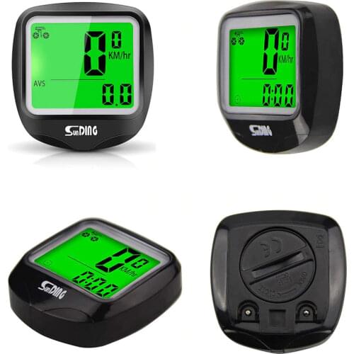Durable Portable Universal Black LCD Bike Computer Odometer Motorcycle Outdoor Bicycle Speedometer
