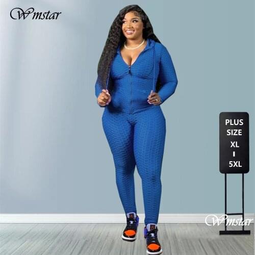 Plus Size Clothing XL-5XL two Piece Set Women tracksuit Sweatshirt Sweatpants joggers Winter Outfit Wholesale Dropshipping 2020