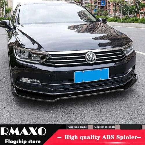 For Volkswagen Passat B8 Body kit spoiler 2017-2018 For Passat ABS Rear lip rear spoiler front Bumper Diffuser Bumpers Protector