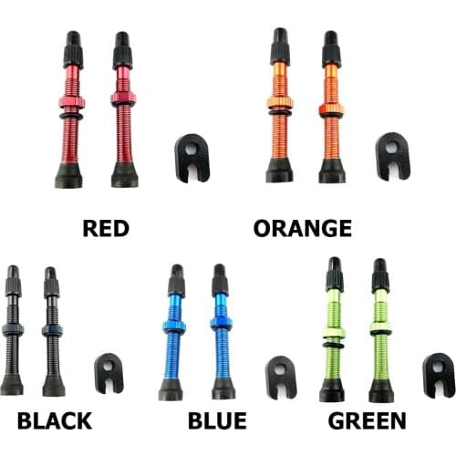Alloy Presta Valve Core Replacement +Tool Set for Road Mountain Bike MTB Bicycle Tubeless Tire Anti-Rust Ultra-lignt 2pcs 60mm