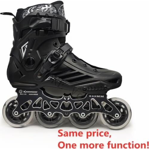 4 wheels Inline Skates Shoes 3X110mm Multiple Functional Skate Base Black White 4X80mm 3X110 Slalom FSK Speed Road Street ILQ11