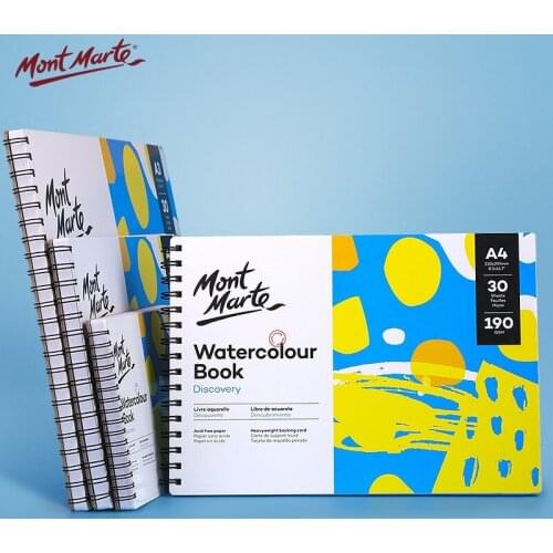 30 sheets A3/A4/A5 water color painting book traveling sketch book, hand-drawn graffiti book with watercolor paper Art Supplies