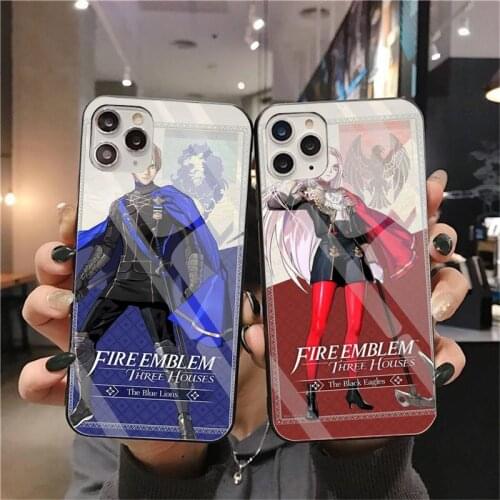 Fire Emblem Three Houses Phone Case Tempered Glass For iPhone 12 pro max mini 11 Pro XR XS MAX 8 X 7 6S 6 Plus SE 2020 case