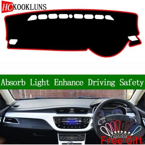 For GEELY VISION 2018 Right Hand Drive Dashboard Cover Car Stickers Sun Shade Dash Mat Carpet Interior Accessories