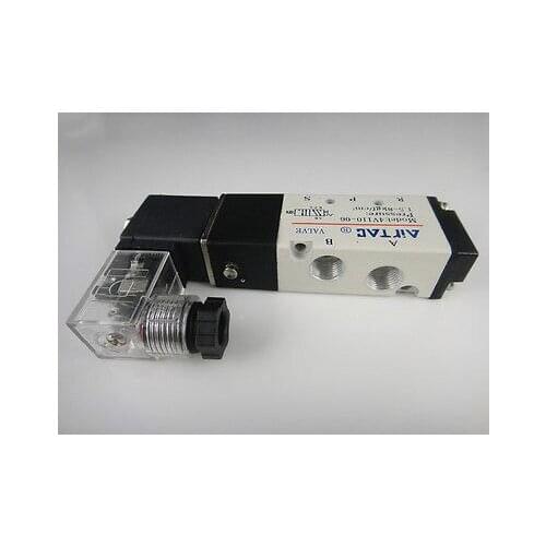 4V110-06 DC 12V Solenoid Air Valve 5port 2position BSP